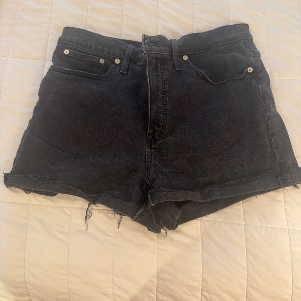 Madewell Black Jean Shorts